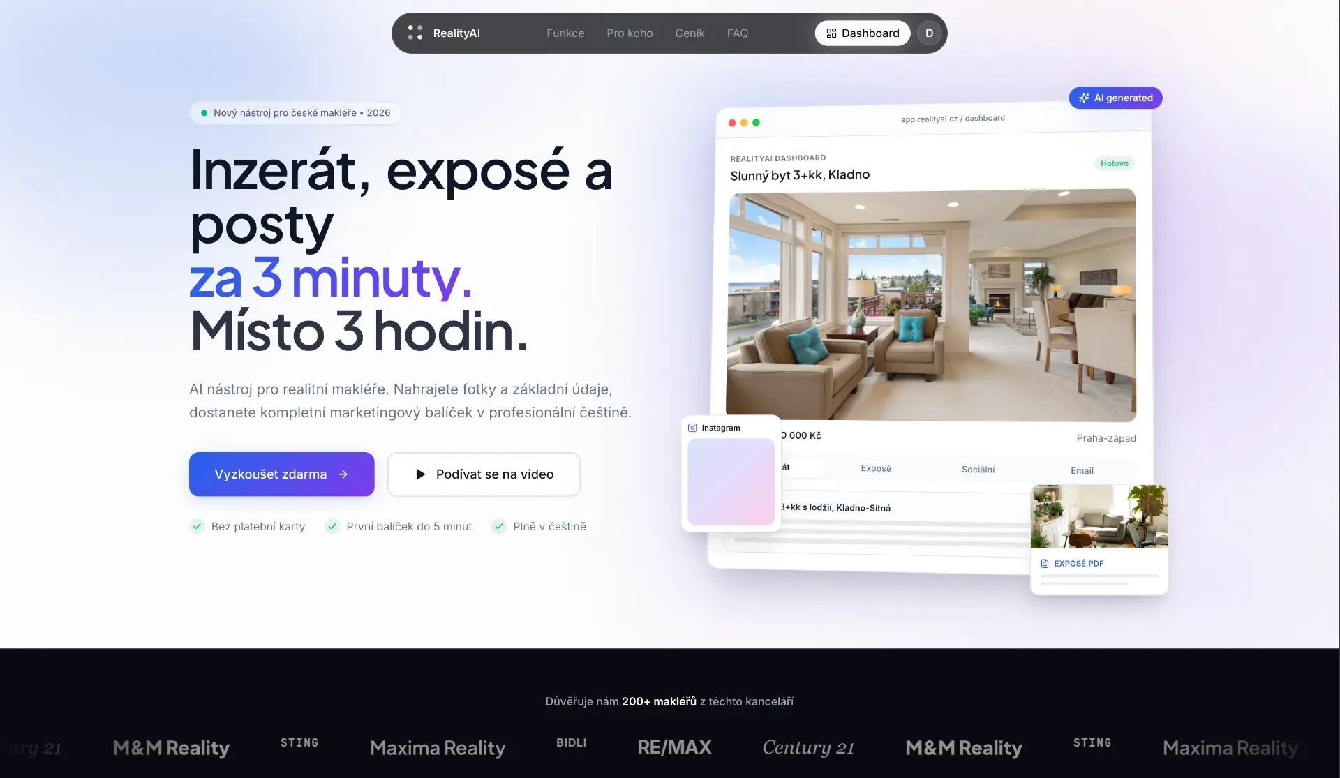RealityAI landing page