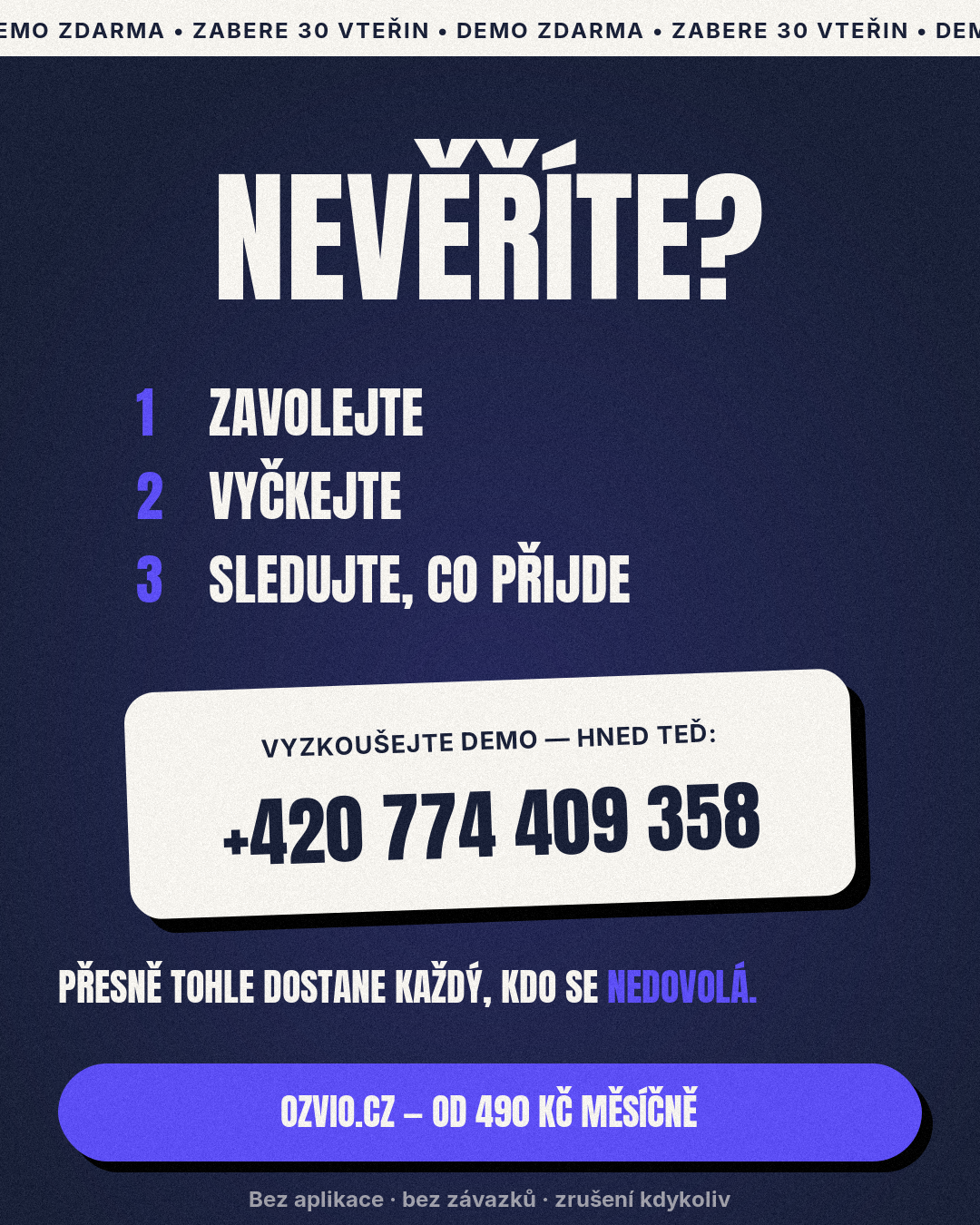 Ozvio — Nevěříte? Vyzkoušejte demo